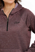 Load image into Gallery viewer, Cinch Women&#39;s Fleece Purple Quarter Zip Sweatshirt
