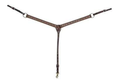 Weaver Leather Harness and Latigo Leather Roper Breast Collar, Burgundy