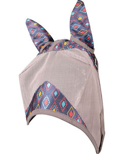 Crusader Patterned with Ears Fly Mask
