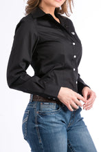 Load image into Gallery viewer, Cinch Women&#39;s Solid Black Western Shirt
