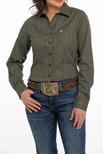 Load image into Gallery viewer, Cinch Women&#39;s Olive Dot Western Shirt
