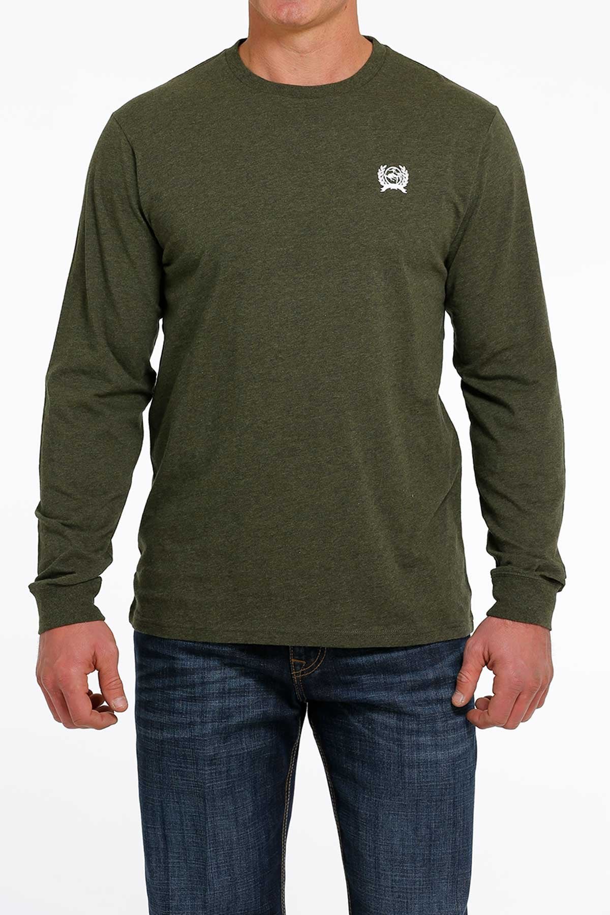 Cinch Men's Heather Olive T-Shirt