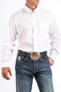 Cinch Men's Solid White Western Shirt