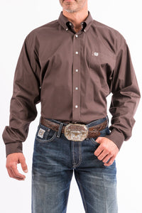 Cinch Men's Solid Brown Western Shirt