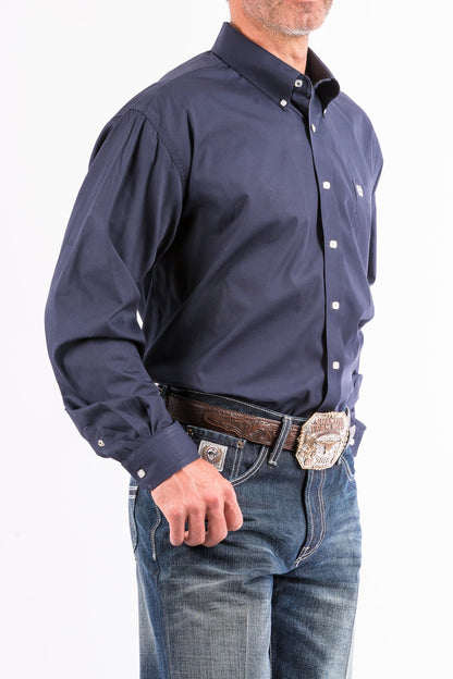 Cinch Men's Solid Navy Western Shirt