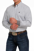 Load image into Gallery viewer, Cinch Men&#39;s White &amp; Purple Western Shirt
