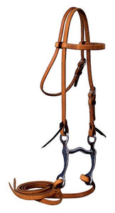 Reinsman Pony Bridle Set (Headstall, Bit & Reins) - Harness Leather