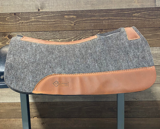 Performance Pony Wool Felt Saddle Pad - Grey