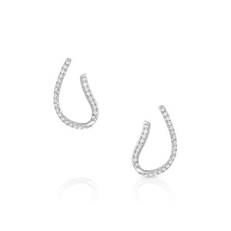 Montana Silversmith Just A Thought Horseshoe Hoop Earrings