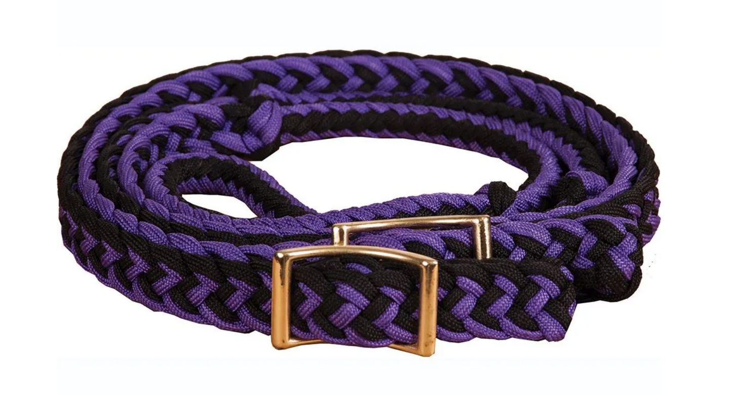 Circle Y Knotted Nylon Barrel Reins