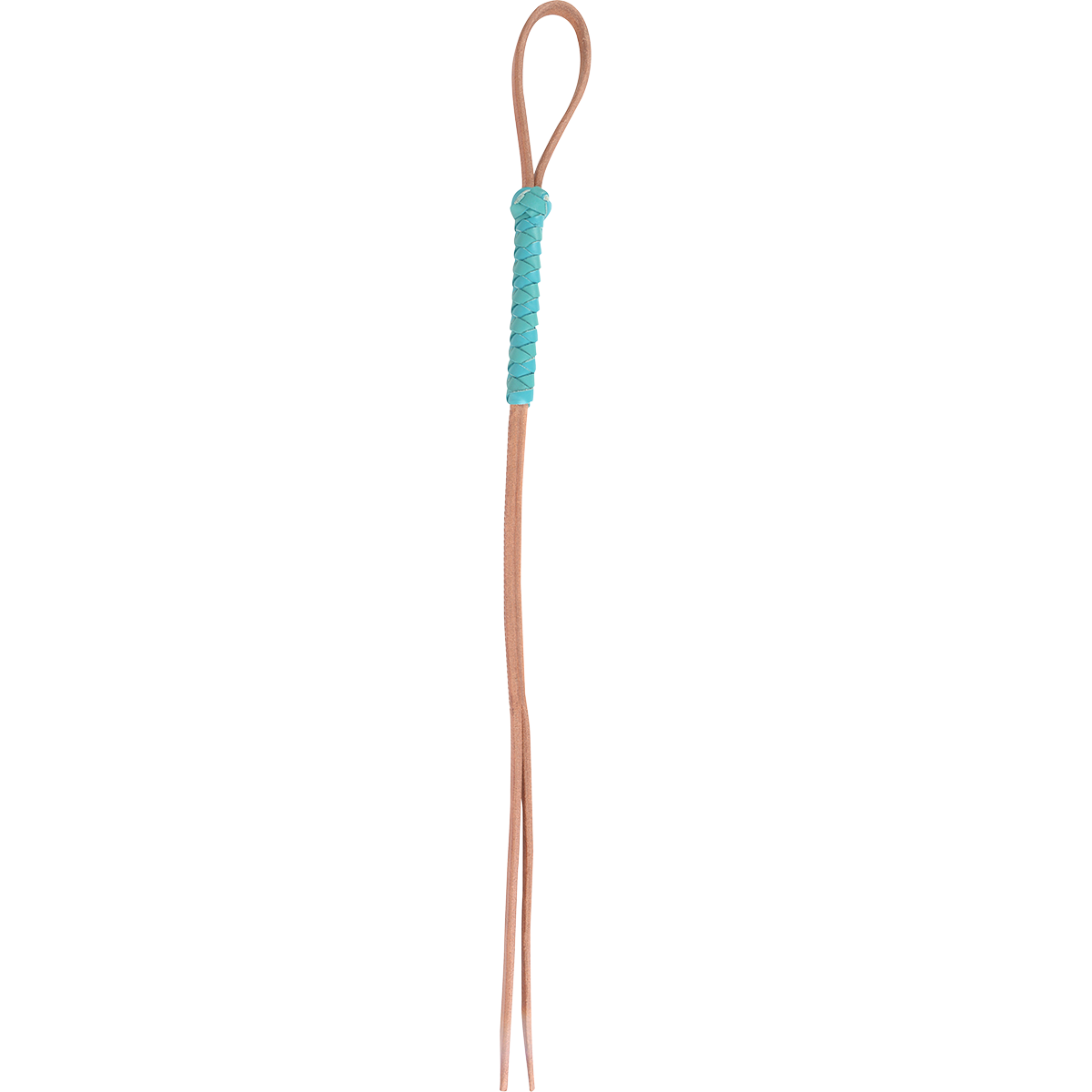 Martin Colored Harness Leather Hand Quirt - Turquoise