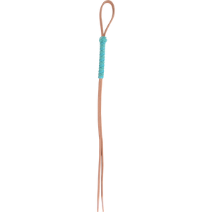 Martin Colored Harness Leather Hand Quirt - Turquoise