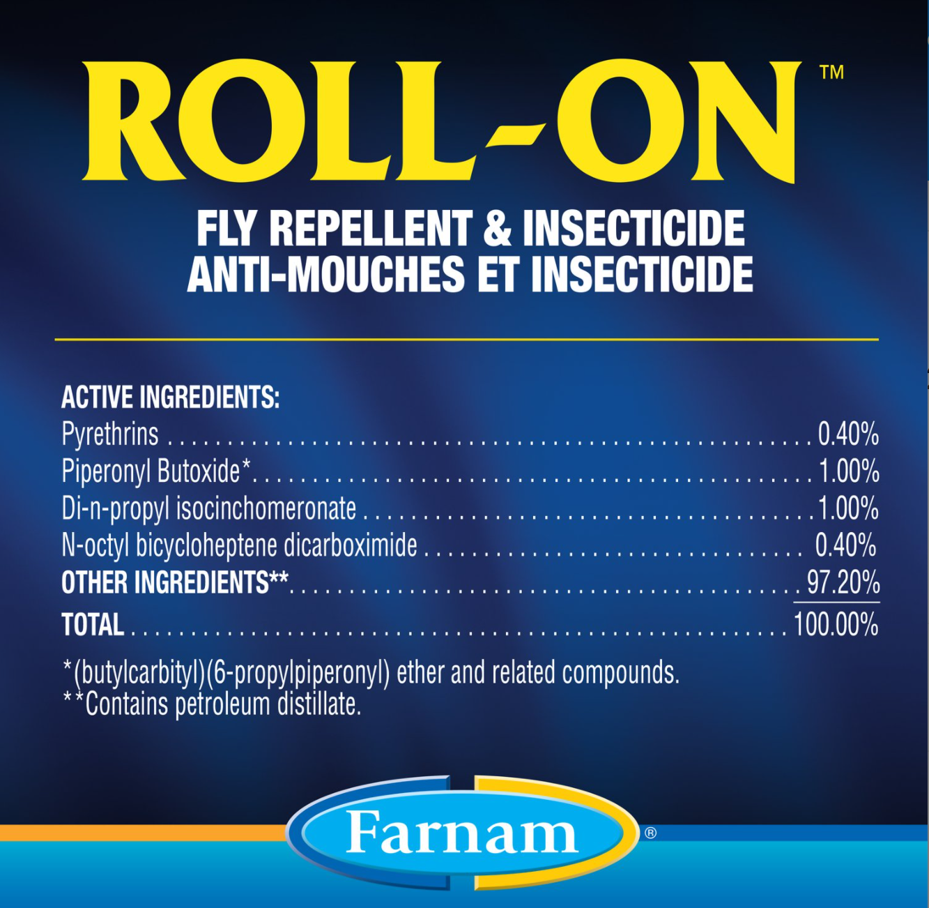 Farnam Horse Roll-On Fly Repellent, 2-oz bottle