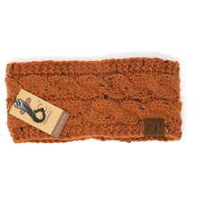 Load image into Gallery viewer, C.C Beanie Fuzzy Lined Flecked Head Wrap
