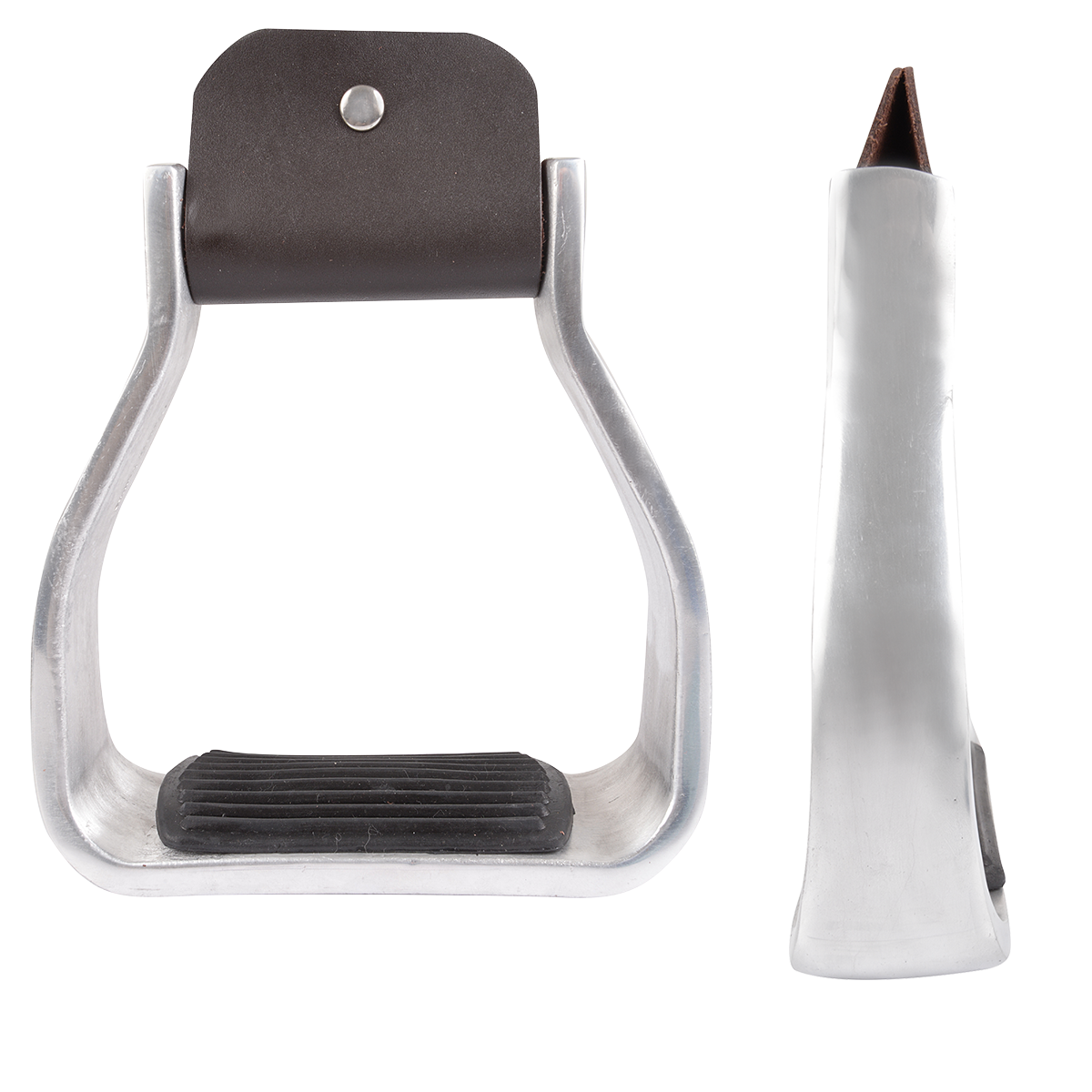 Martin Aluminum Stirrups with Rubber Tread - 2"