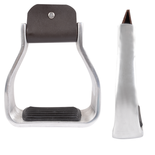 Martin Aluminum Stirrups with Rubber Tread - 2"