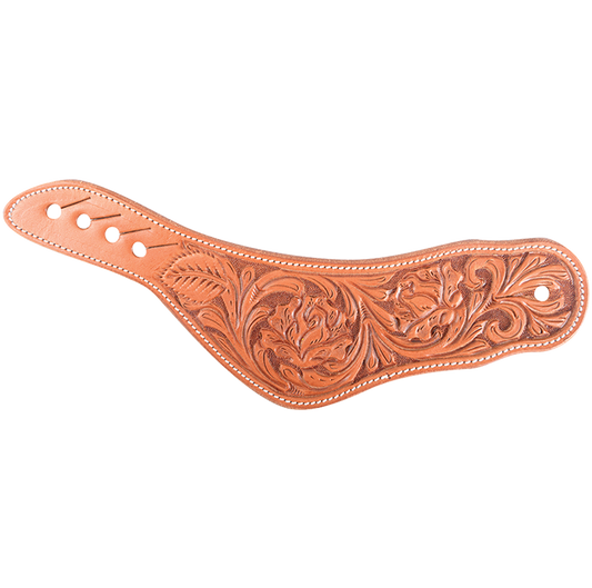 Martin Dovewing Spurstraps with Rose Flower Tooling - Womens