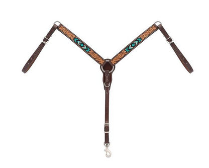 Weaver Turquoise Cross Turquoise Beaded Pony Tack Set